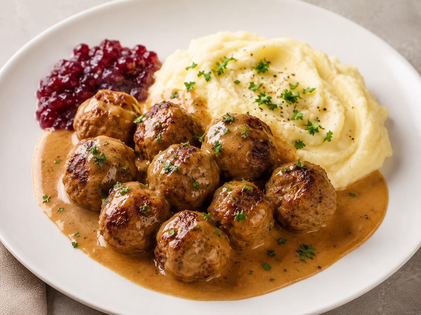 Köttbullar med potatismos